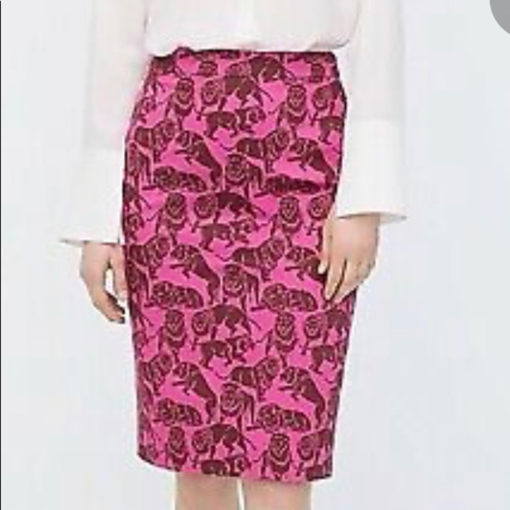 NWT size 12 J.Crew Sleepy Lion Collection Skirt.